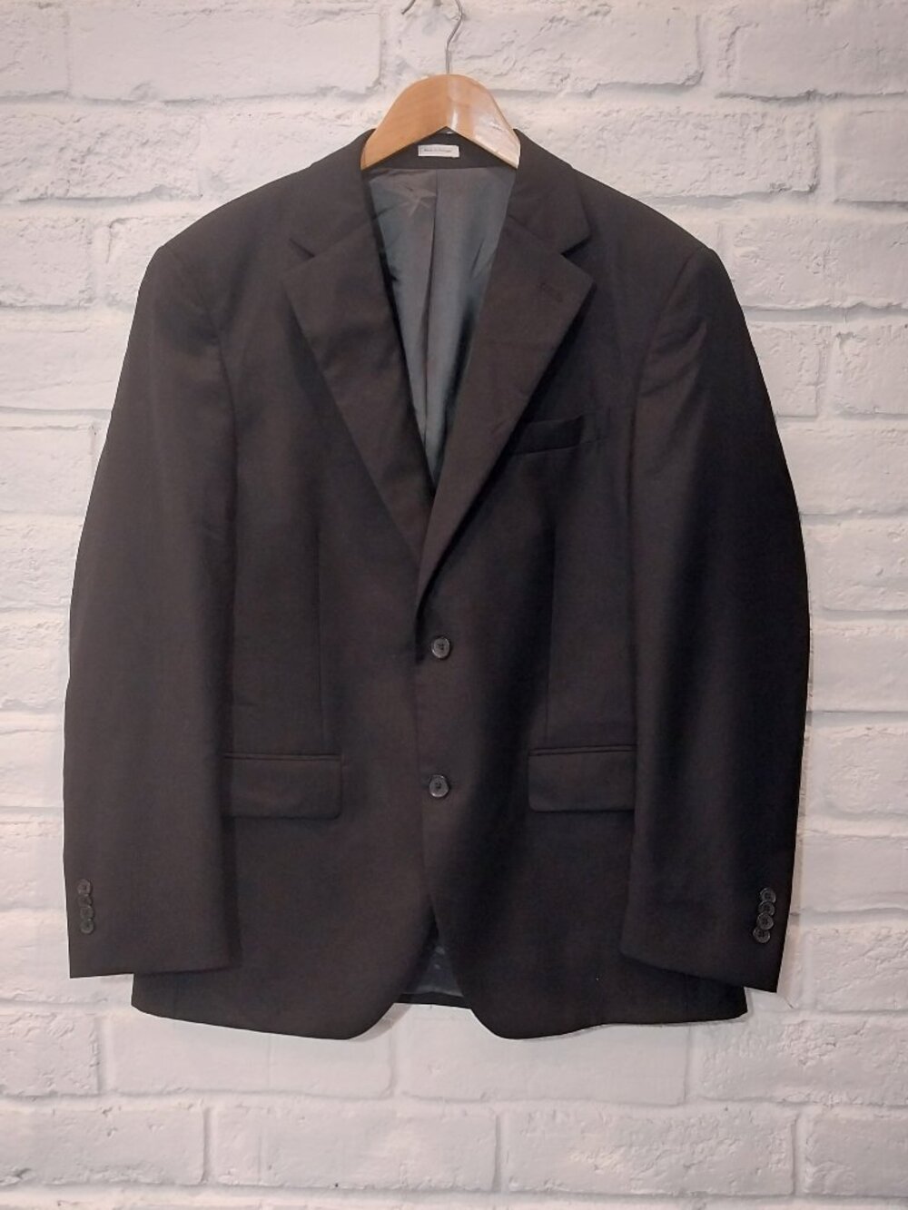 Peter Millar Blazer Jacket Mens 40 Black Sport Coat Double Vented Single Breast.
